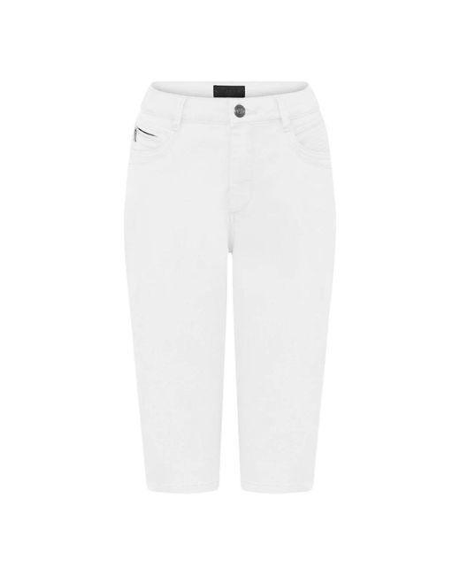 Cro Jeans ,Wit ,Denim Suzanne Cropped Jeans in het White