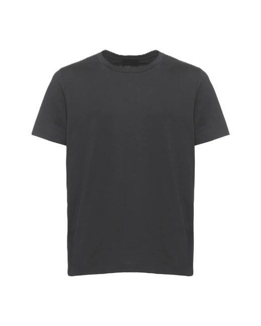 Dondup Tops ,Zwart ,Katoen Cotton T-Shirt Met Logo in het Black voor heren