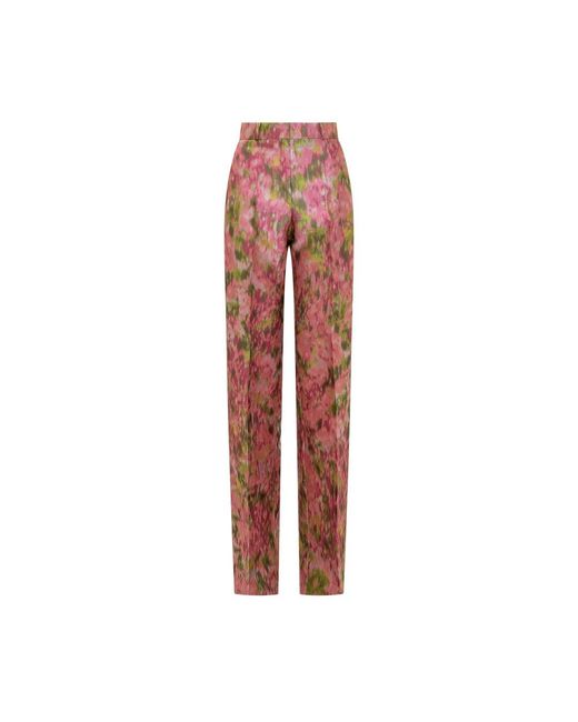 Del Core Straight Trousers in het Red