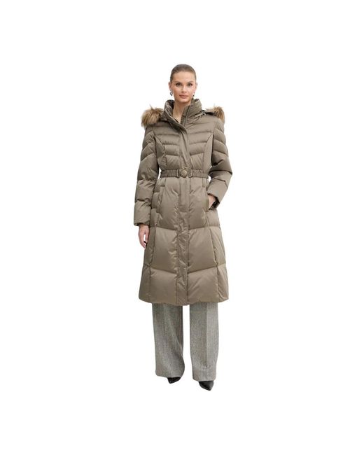 Down Coats Guess en coloris Brown