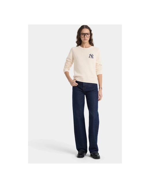 Sporty & Rich White Round-Neck Knitwear