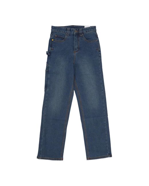 Caterpillar Jeans ,Blauw ,Katoen Relaxed Carpenter Jeans Donker Steen in het Blue voor heren