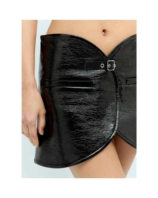 Courreges Black Short Skirts