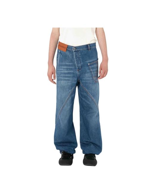 J.W. Anderson Blue Wide Jeans