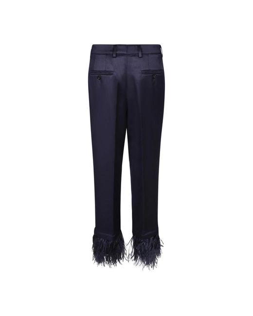 Incotex Cropped Broeken in het Blue