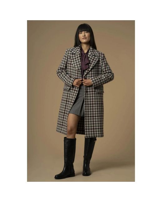 Kocca Gray Single-Breasted Coats