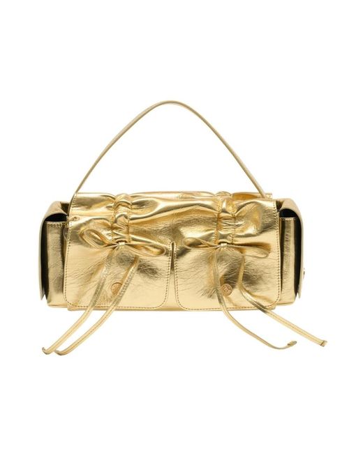 Acne Multipocket Lux Schoudertas in het Metallic
