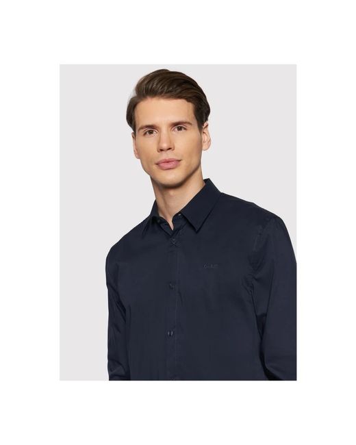 Guess Blue Formal Shirts for men