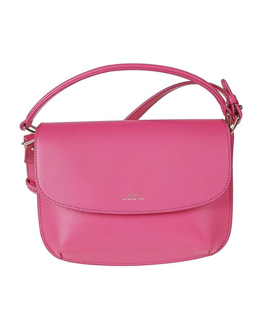 Mini borsa a tracolla con cinghia sarah di A.P.C. in Pink