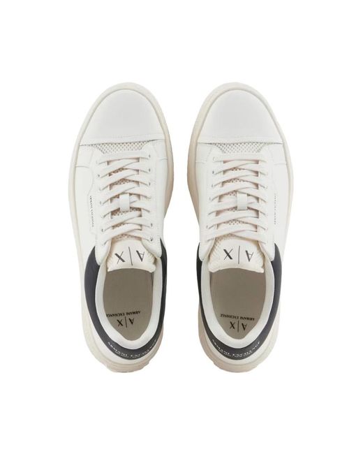 ARMANI EXCHANGE White Sneakers for men