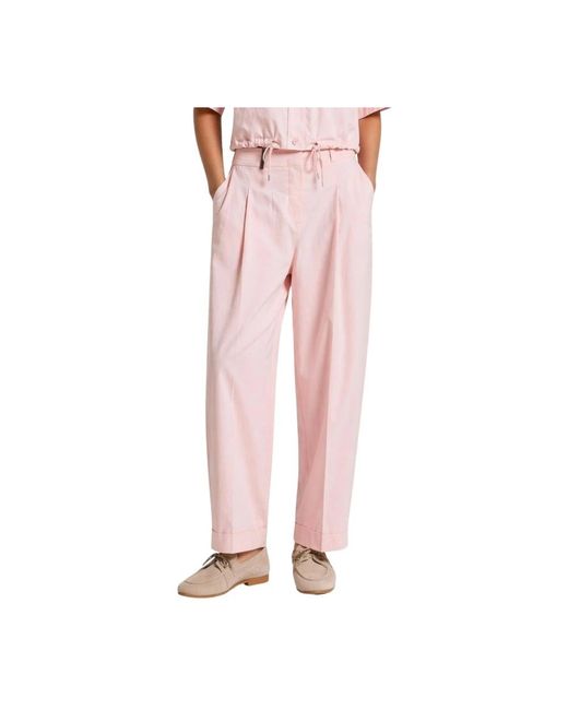Peserico Pink Straight Trousers