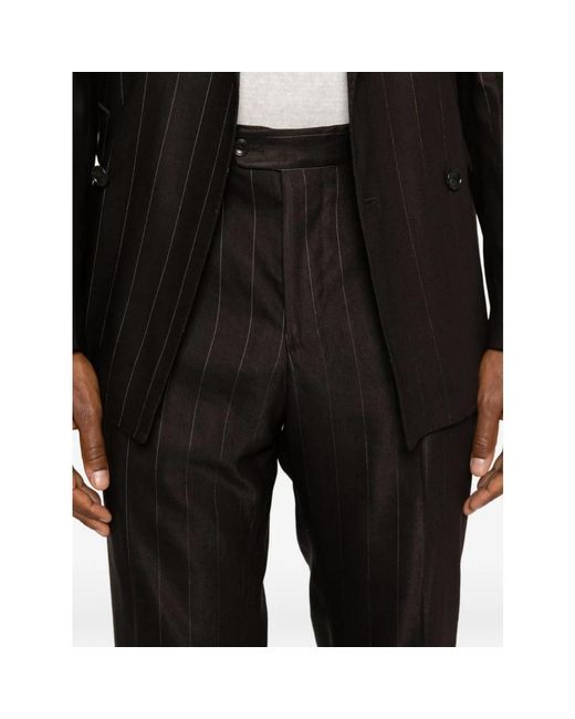 Tagliatore Kostuums ,Bruin ,Wol Single Breasted Suit in het Black voor heren