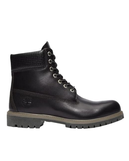 Timberland Schwarze Wasserdichte Schnürstiefel in Black für Herren