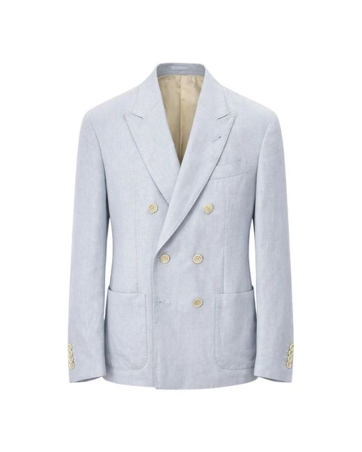 Eleventy Blue Blazers for men