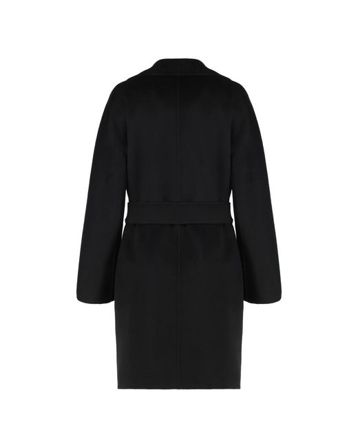 Max Mara Msttenore Midi Jas in het Black