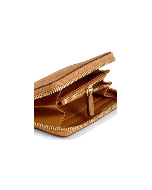 MCM Mini Zip Wallet in het Natural