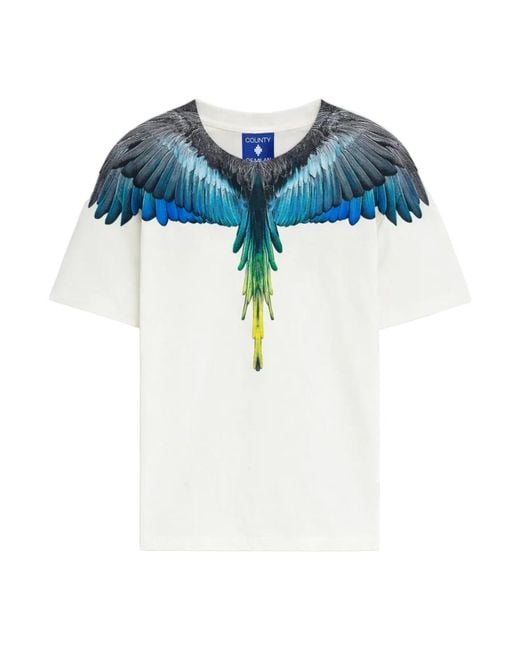 Marcelo Burlon Blue T-Shirts for men