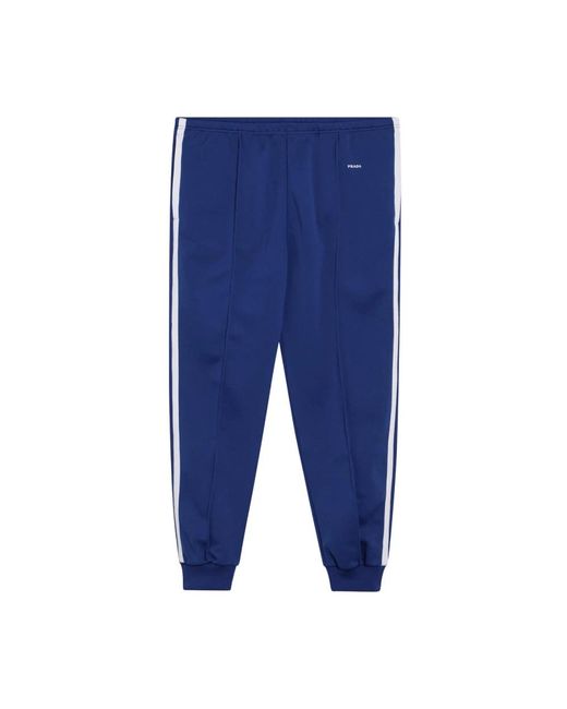 Prada Blue Sweatpants for men