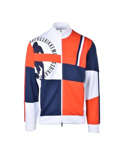 Cotone elastan felpa di Bikkembergs in Blue da Uomo