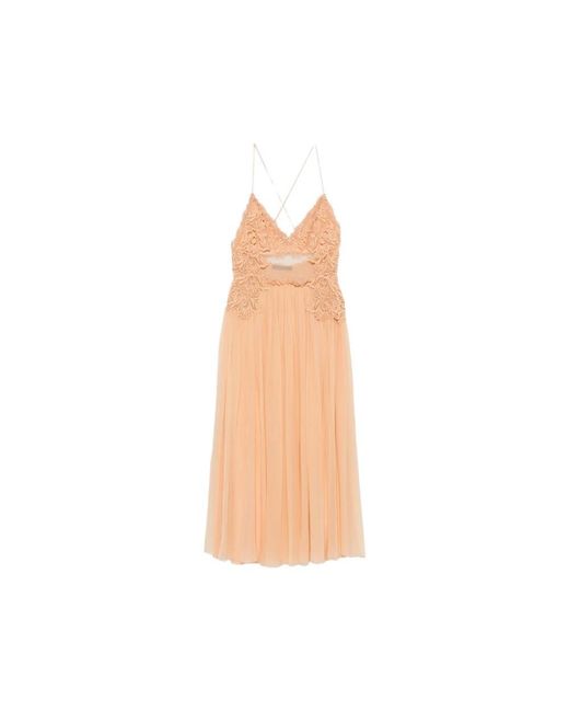 Alberta Ferretti White Midi Dresses