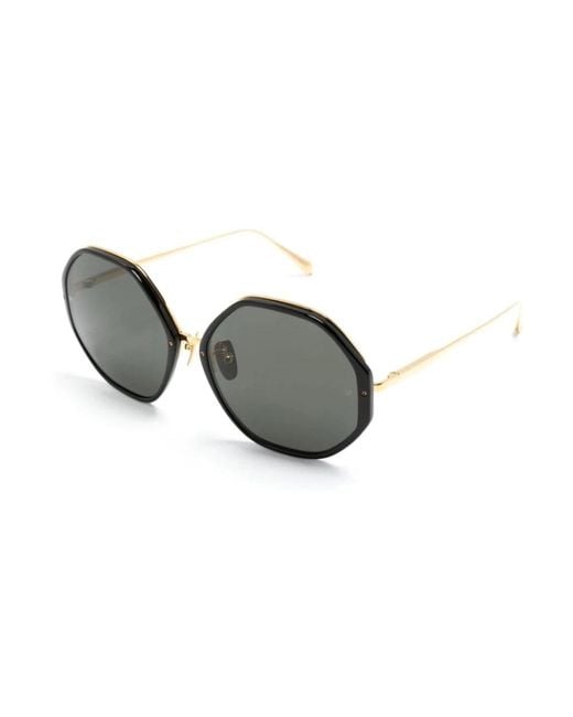 Linda Farrow Black Sunglasses