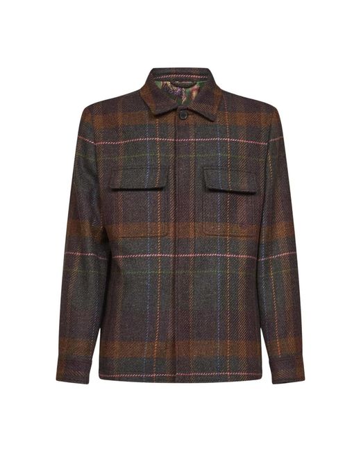 Etro Brown Casual Shirts for men