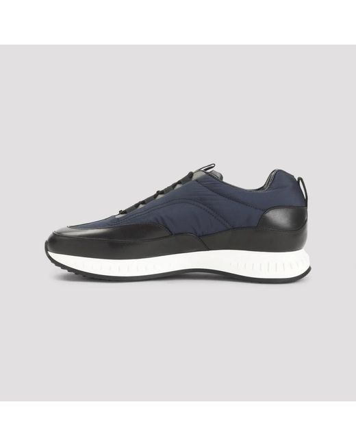John Lobb Leather Sneakers in Blue für Herren