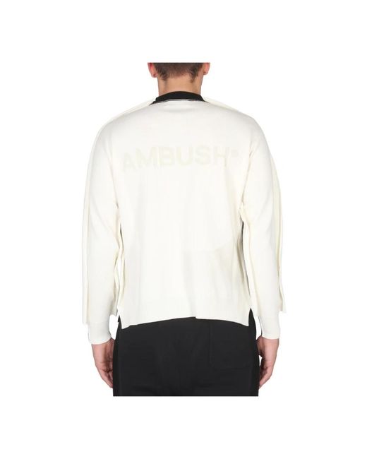 Ambush Black Round-Neck Knitwear for men