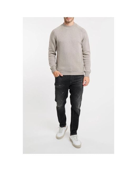 Daniele Fiesoli Gray Round-Neck Knitwear for men