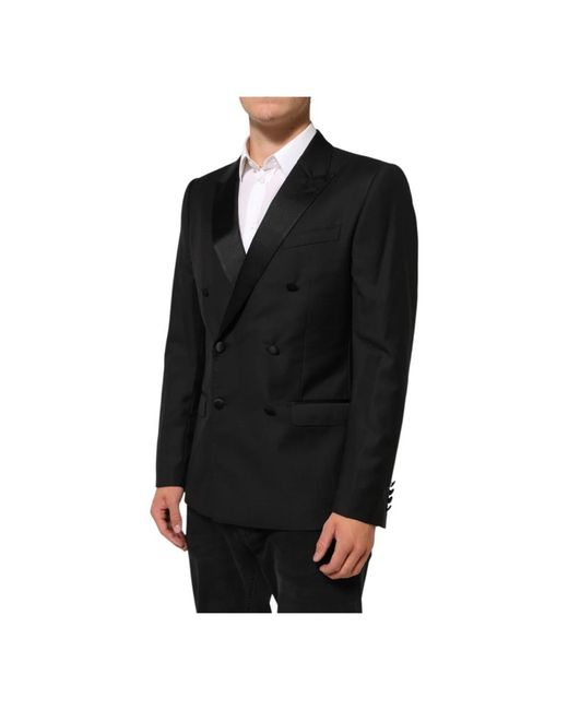 Dolce & Gabbana Black Blazers for men