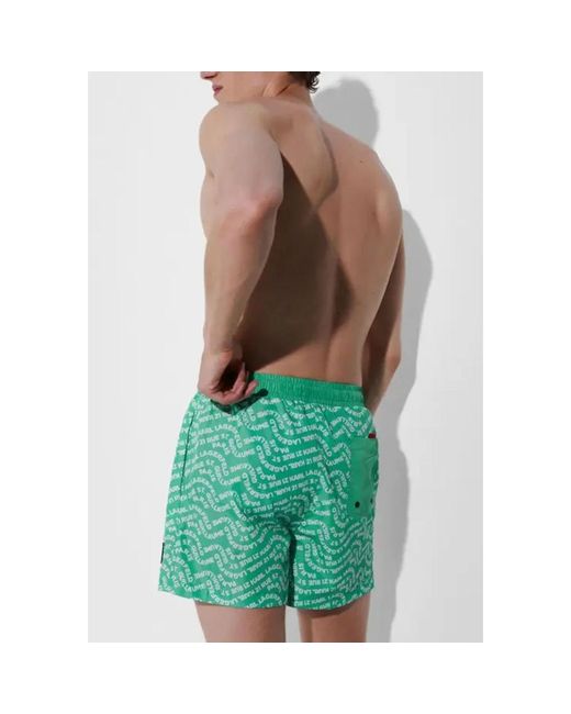 Karl Lagerfeld Green Beachwear for men