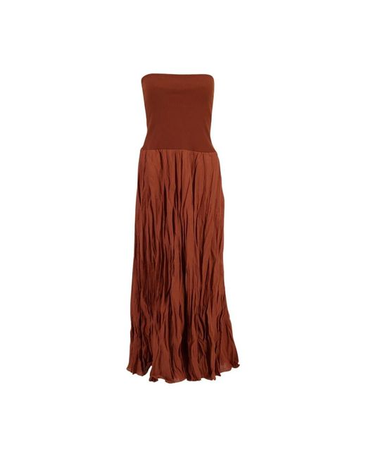 Johanna Ortiz Brown Maxi Dresses