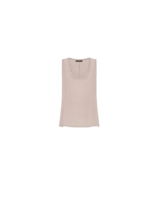 Seventy Pink Sleeveless Tops