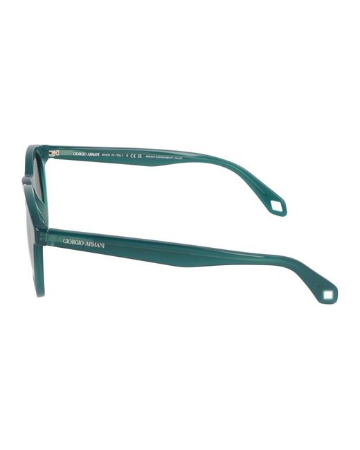 Armani Runde rahmen sonnenbrille in Green für Herren