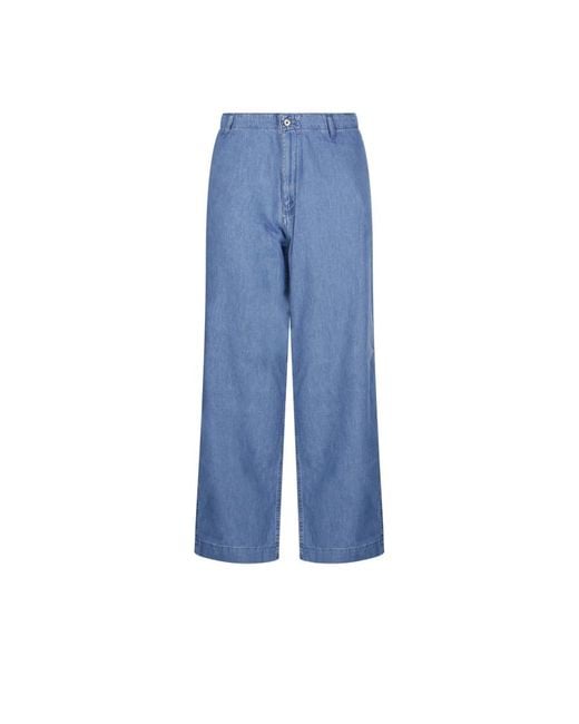 Emporio Armani Blue Wide Jeans for men