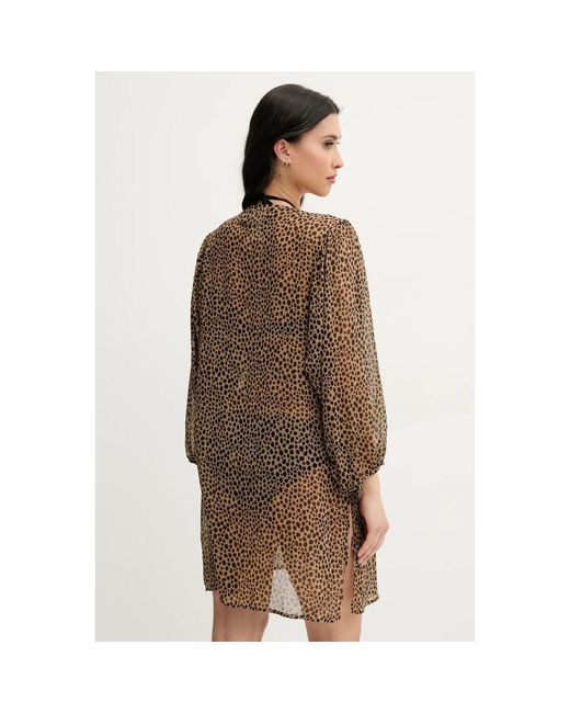 Michael Kors Brown Hemdbluse