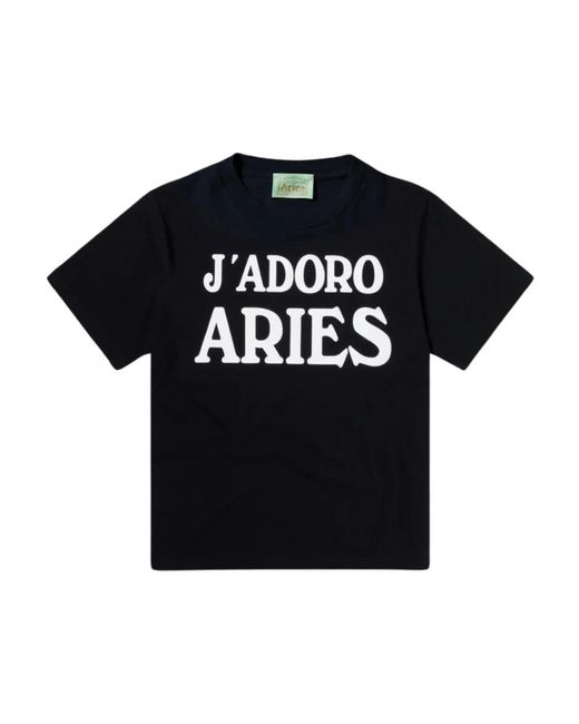 Tops > t-shirts Aries en coloris Black