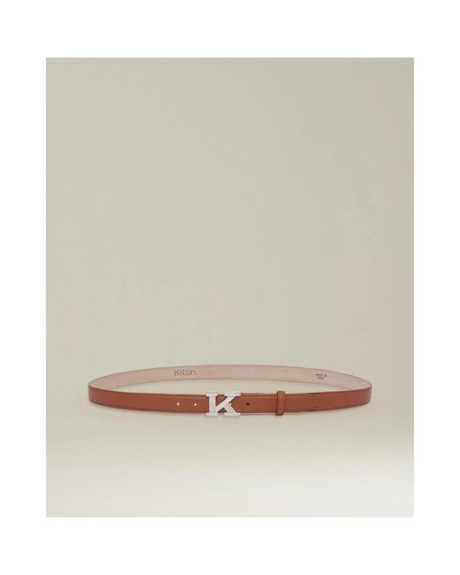 Kiton Accessories > Belts in het Brown voor heren