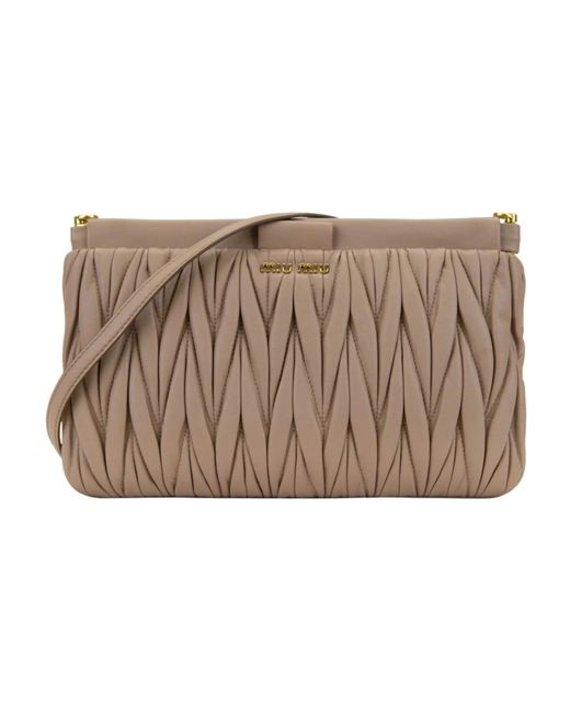 Miu Miu Cross Body Bags in het Brown