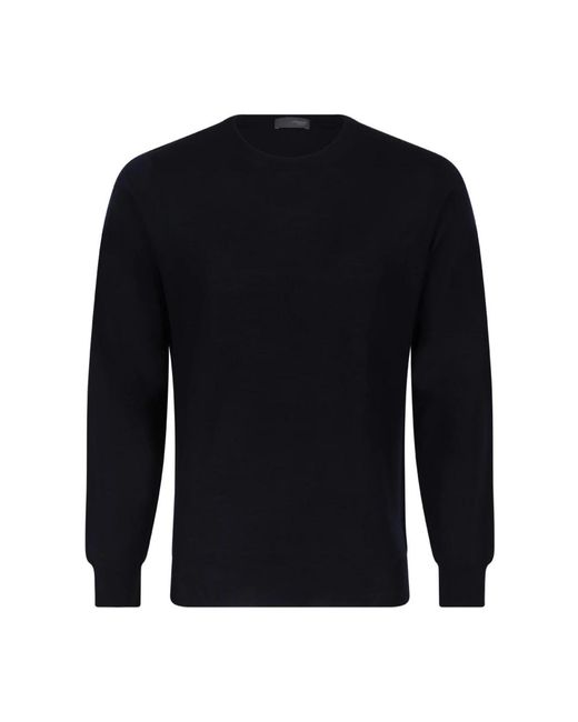 Drumohr Blue Round-Neck Knitwear for men