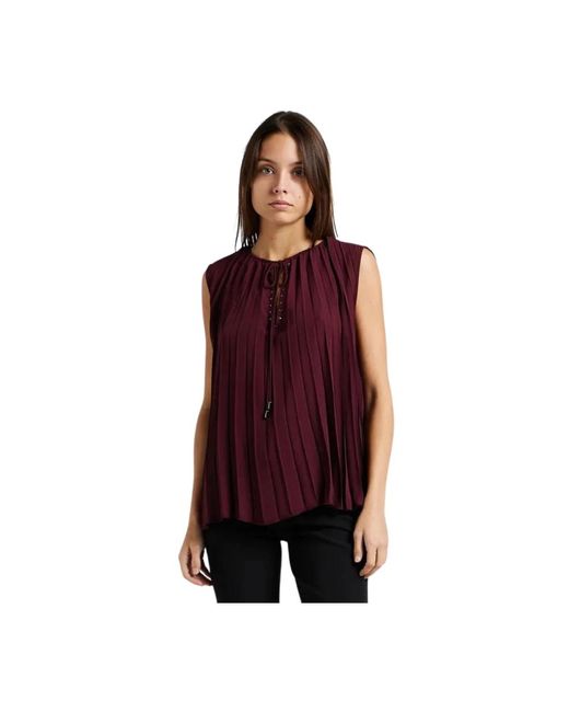 Liu Jo Red Sleeveless Tops