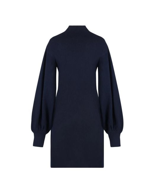 Malo Blue Knitted Dresses