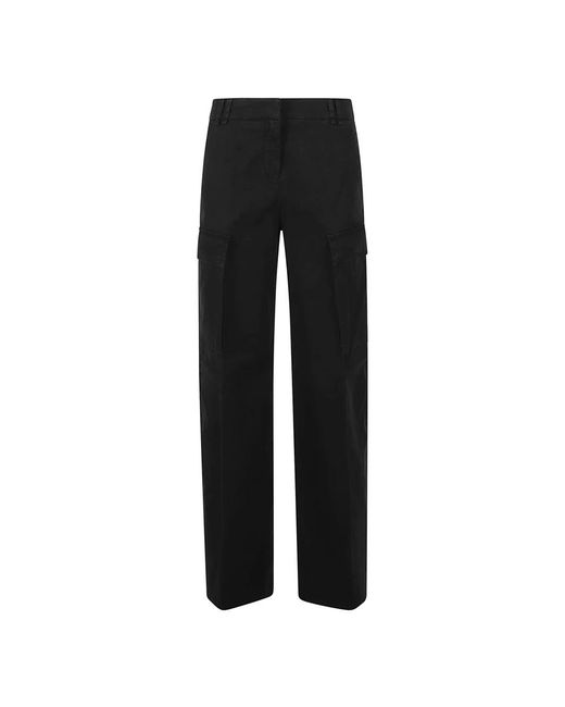 True Royal Black Straight Trousers