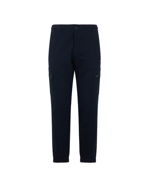 Paul & Shark Katoenen Stoffen Broek in het Blue voor heren