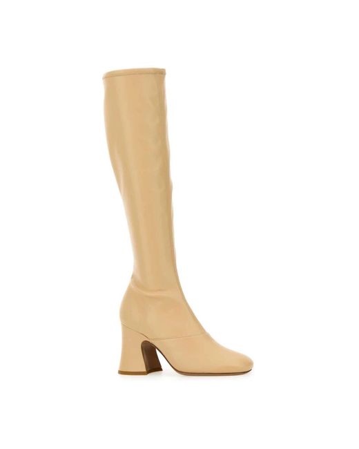 Chloé Natural Heeled Boots
