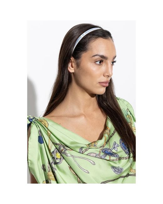 Versace Accessoires ,Wit ,Plex Hoofdband in het White