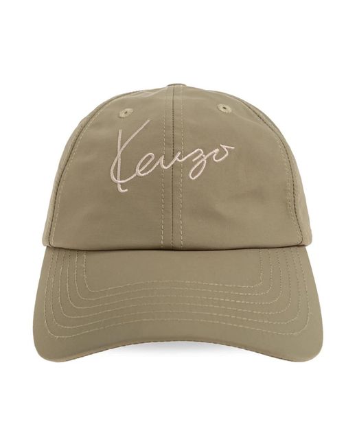 KENZO Signature Embroidered Cap in Green für Herren