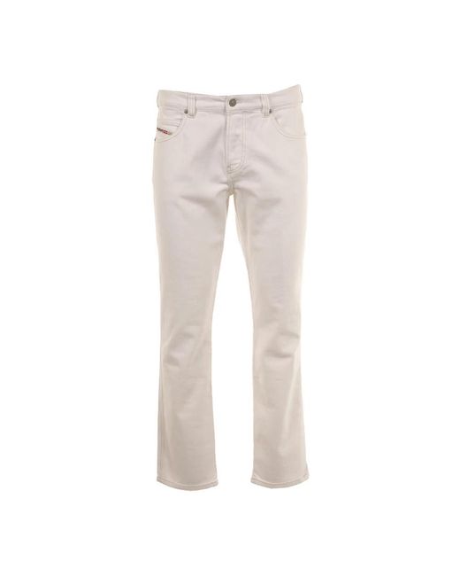 DIESEL Gray Straight Jeans for men