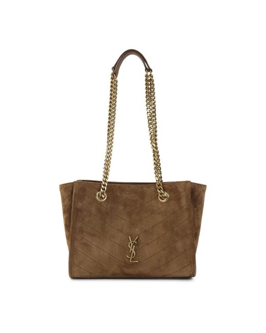 Saint Laurent Brown Shopping Bags