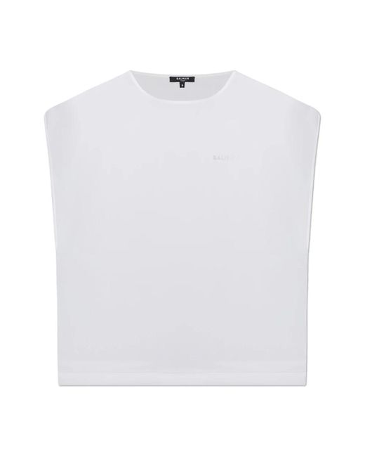 T-Shirts Balmain de color White